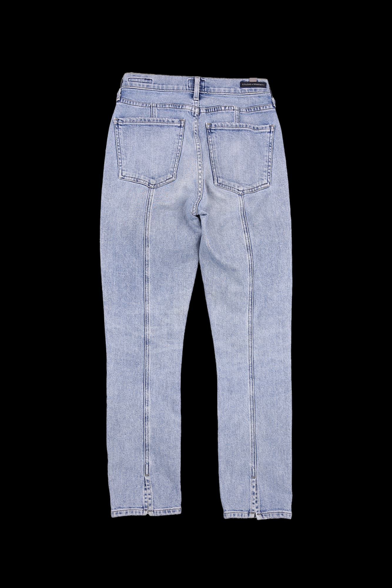 백 슬릿 데님 팬츠