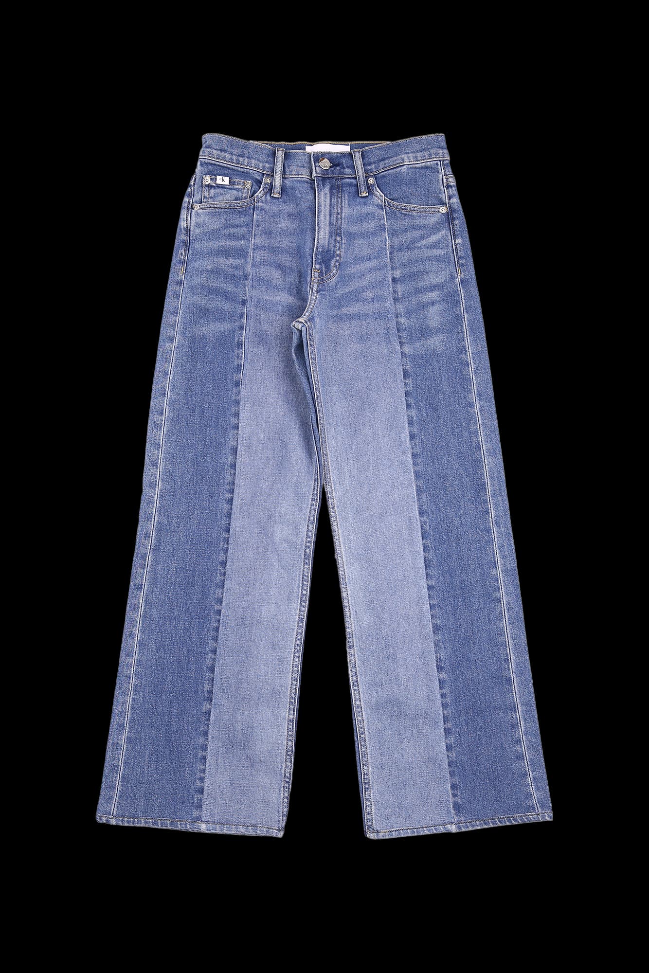 투톤 데님 팬츠