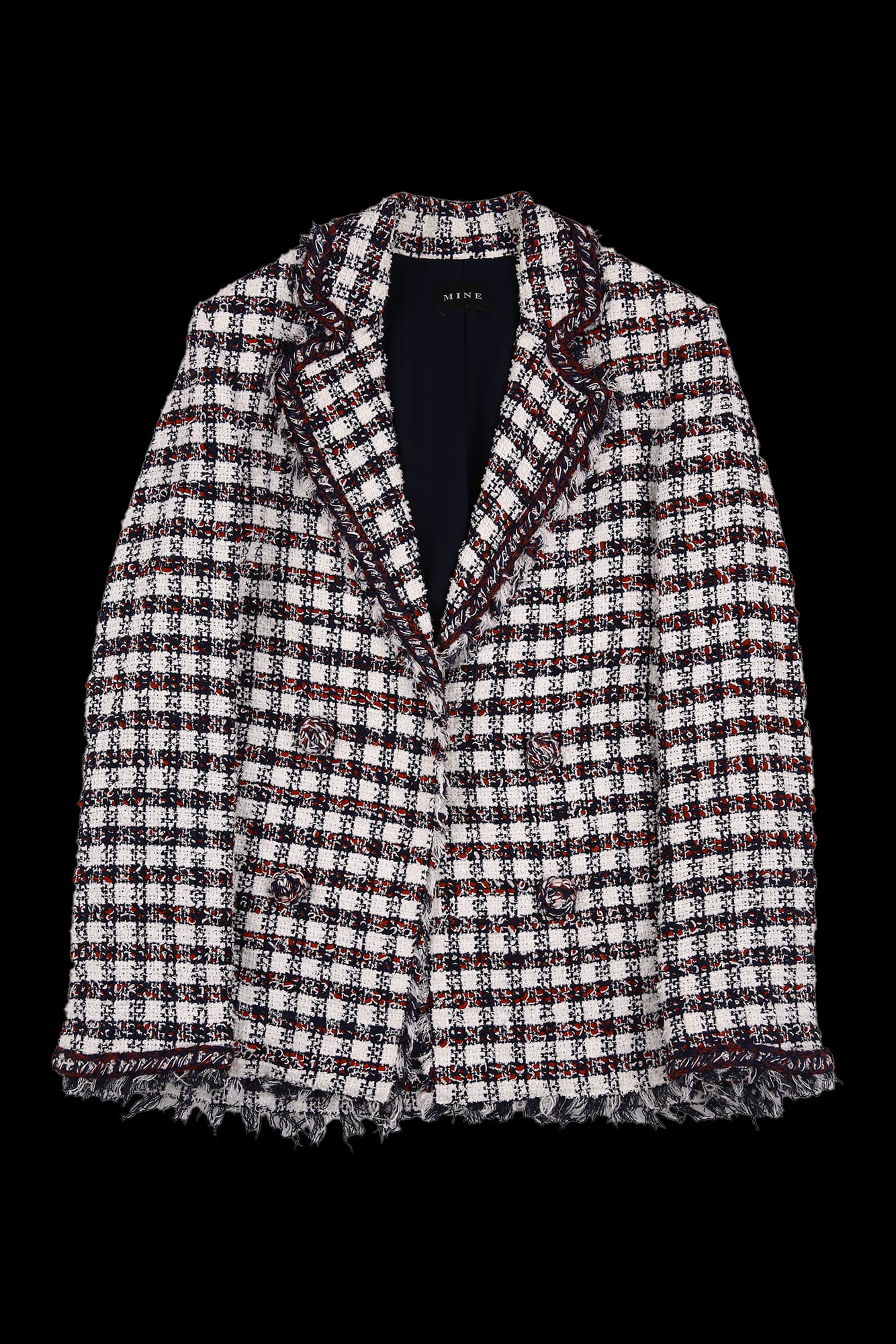 트위드 카라 자켓