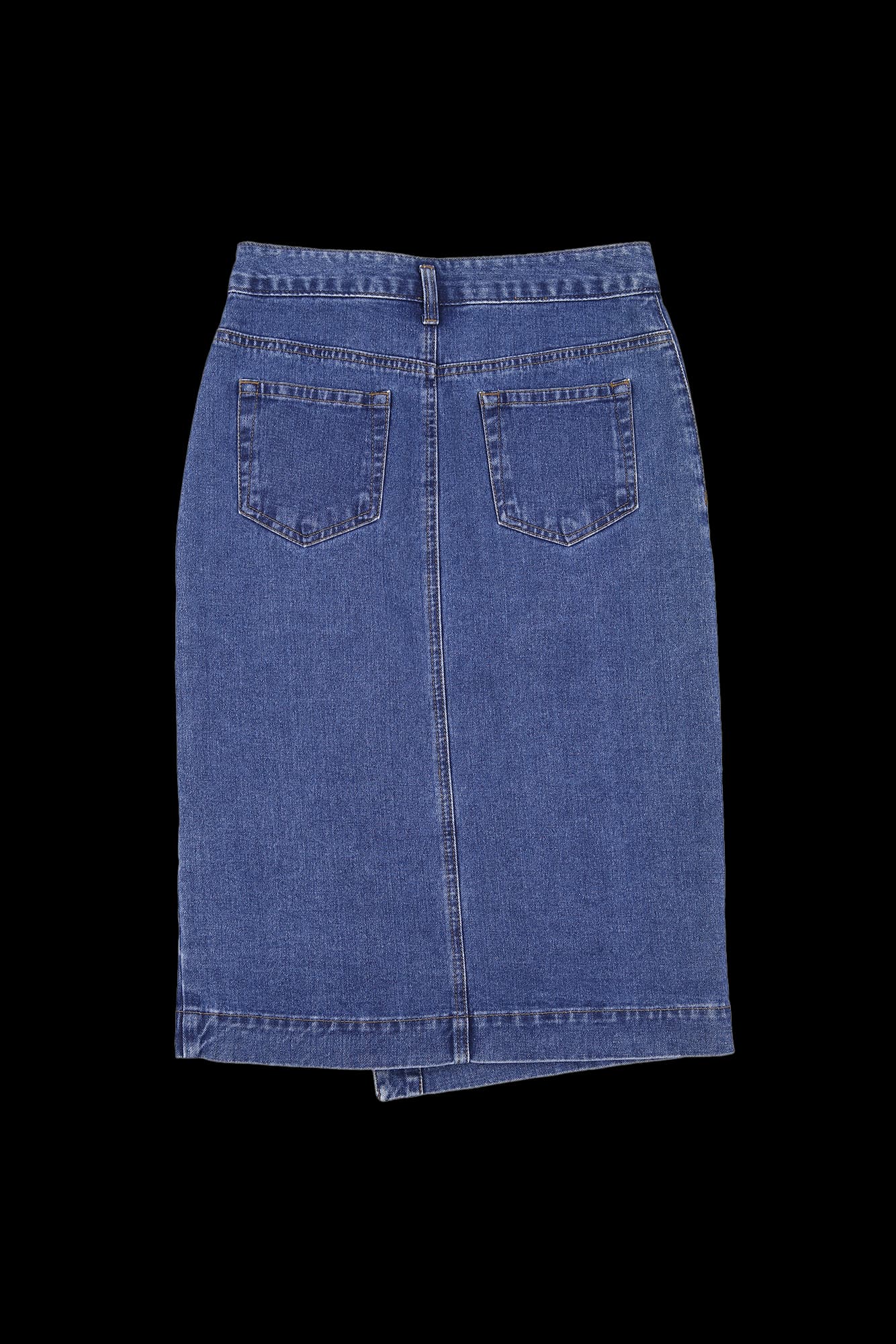 데님 단추 스커트