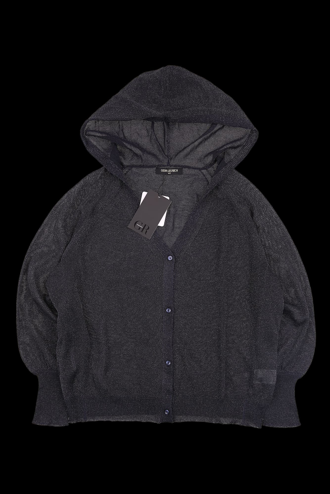 [새상품] 시스루 후드 가디건