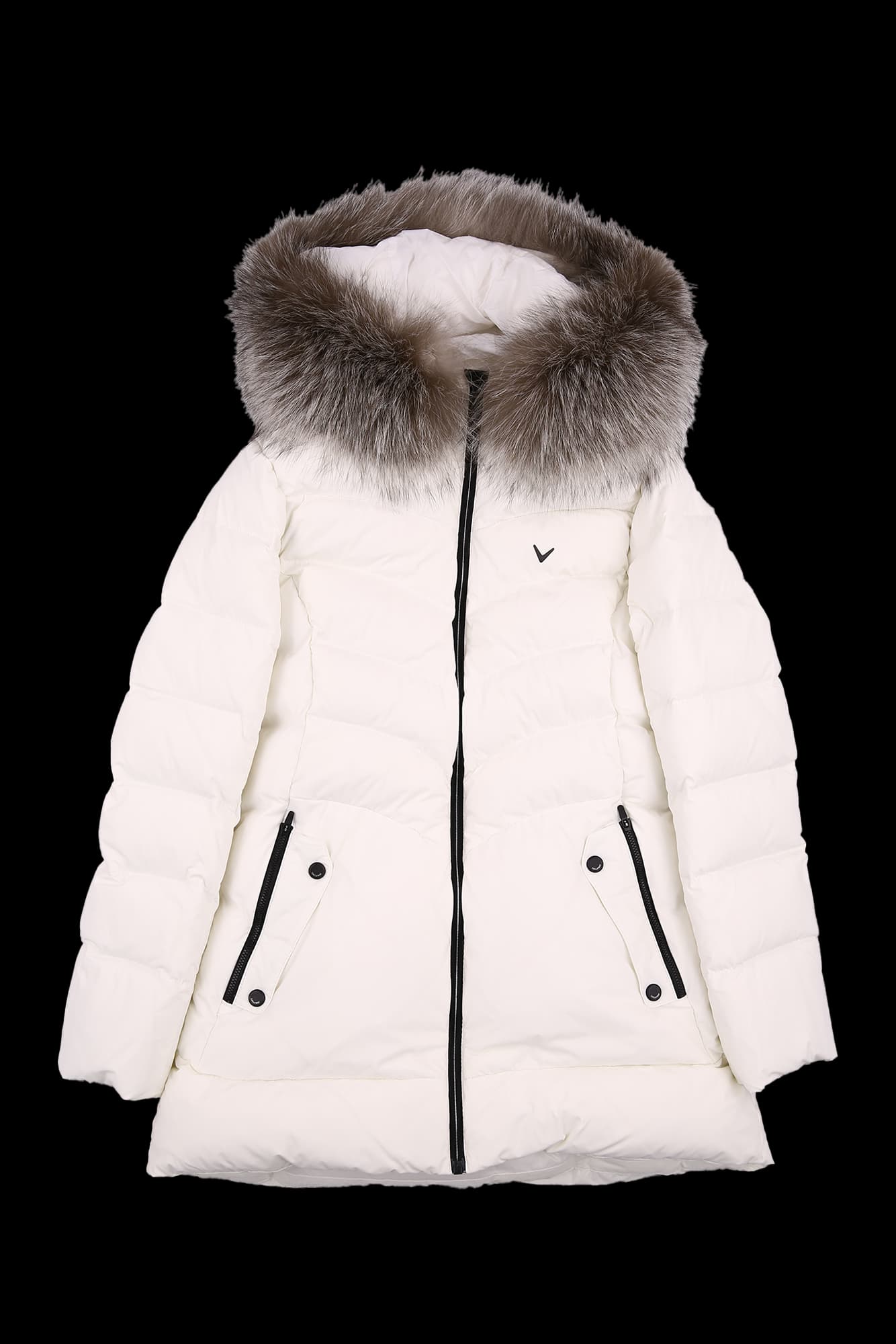 거위털 후드 패딩 점퍼