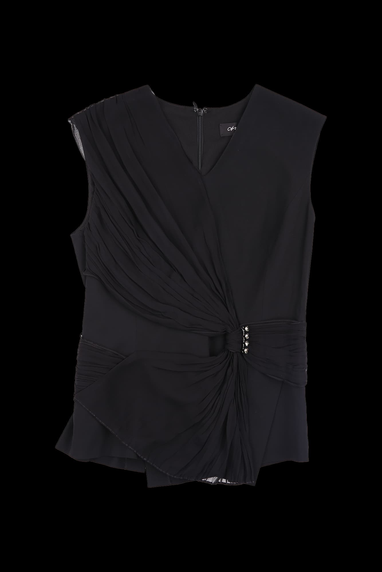 사선프릴 민소매