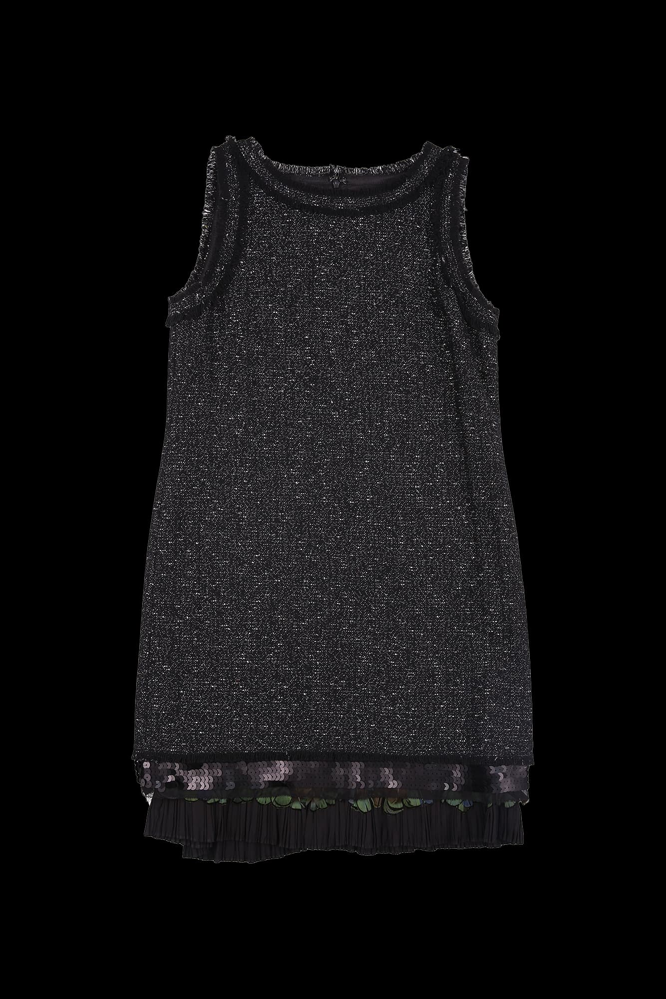 디테일 헴 민소매 원피스