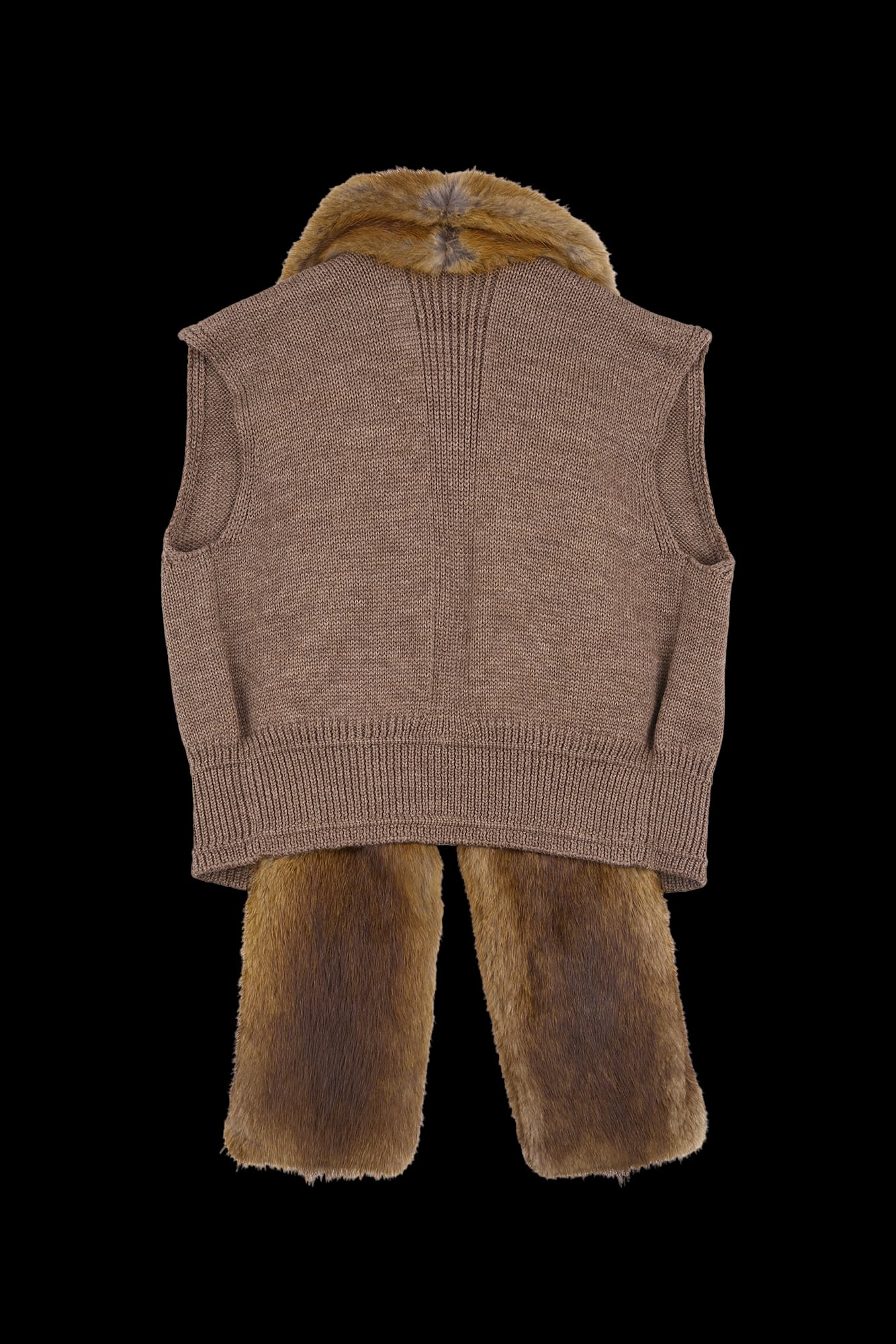 헤어 니트 민소매