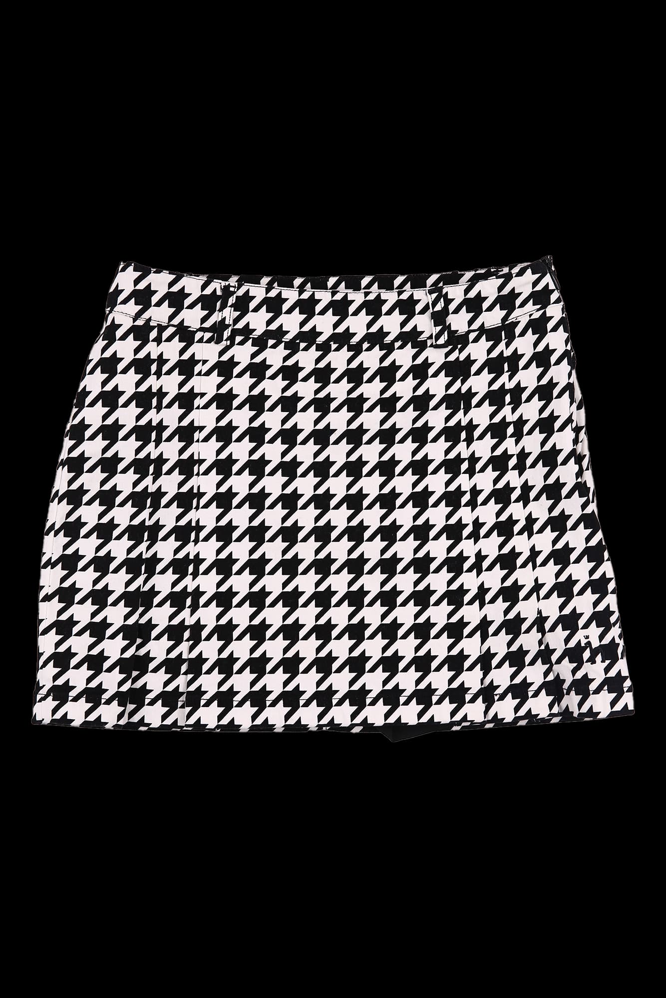 하운드체크 스커트