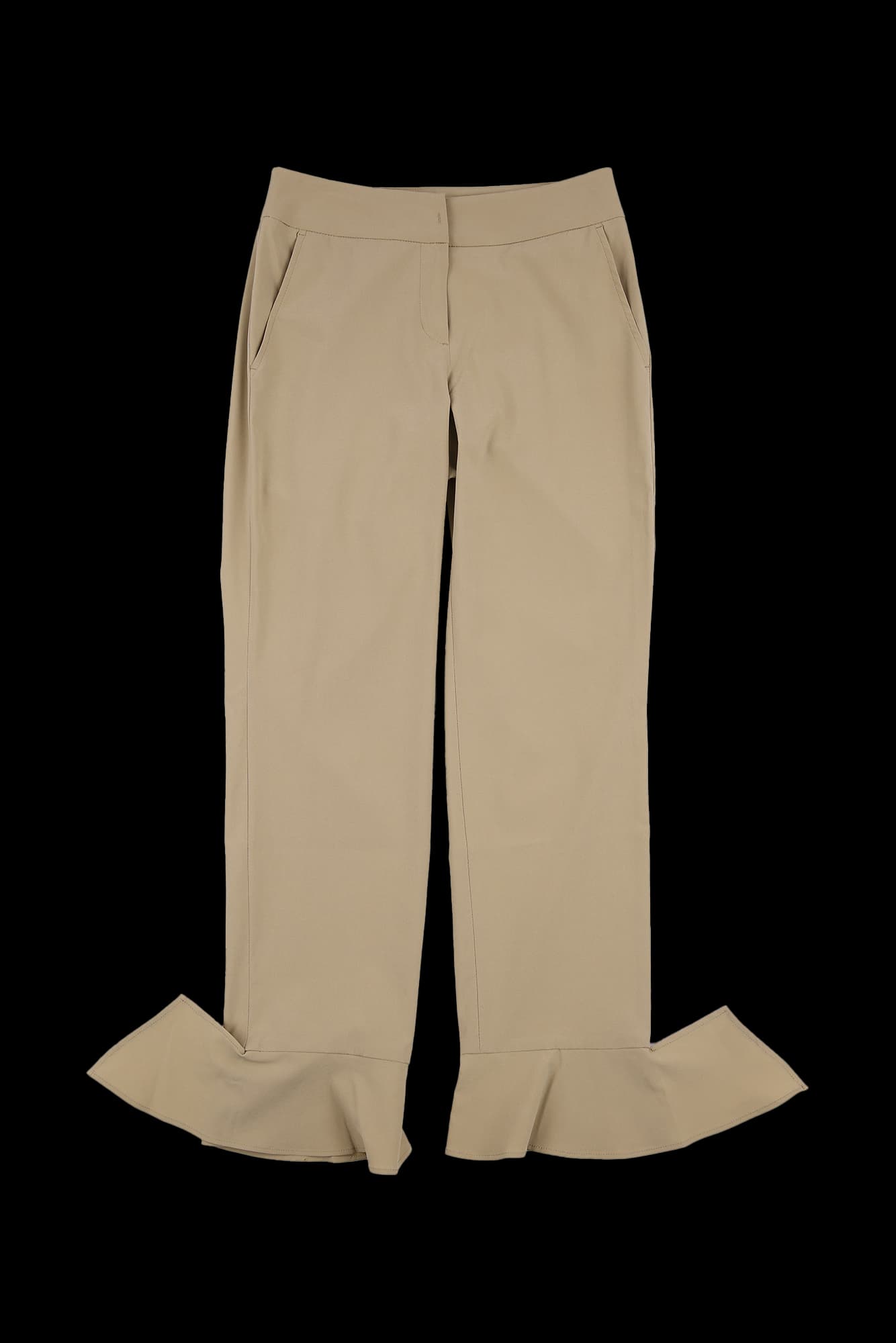 밑단 프릴 팬츠