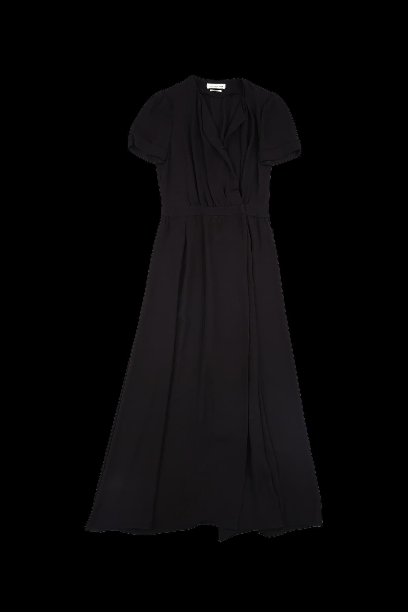 랩 반팔 원피스