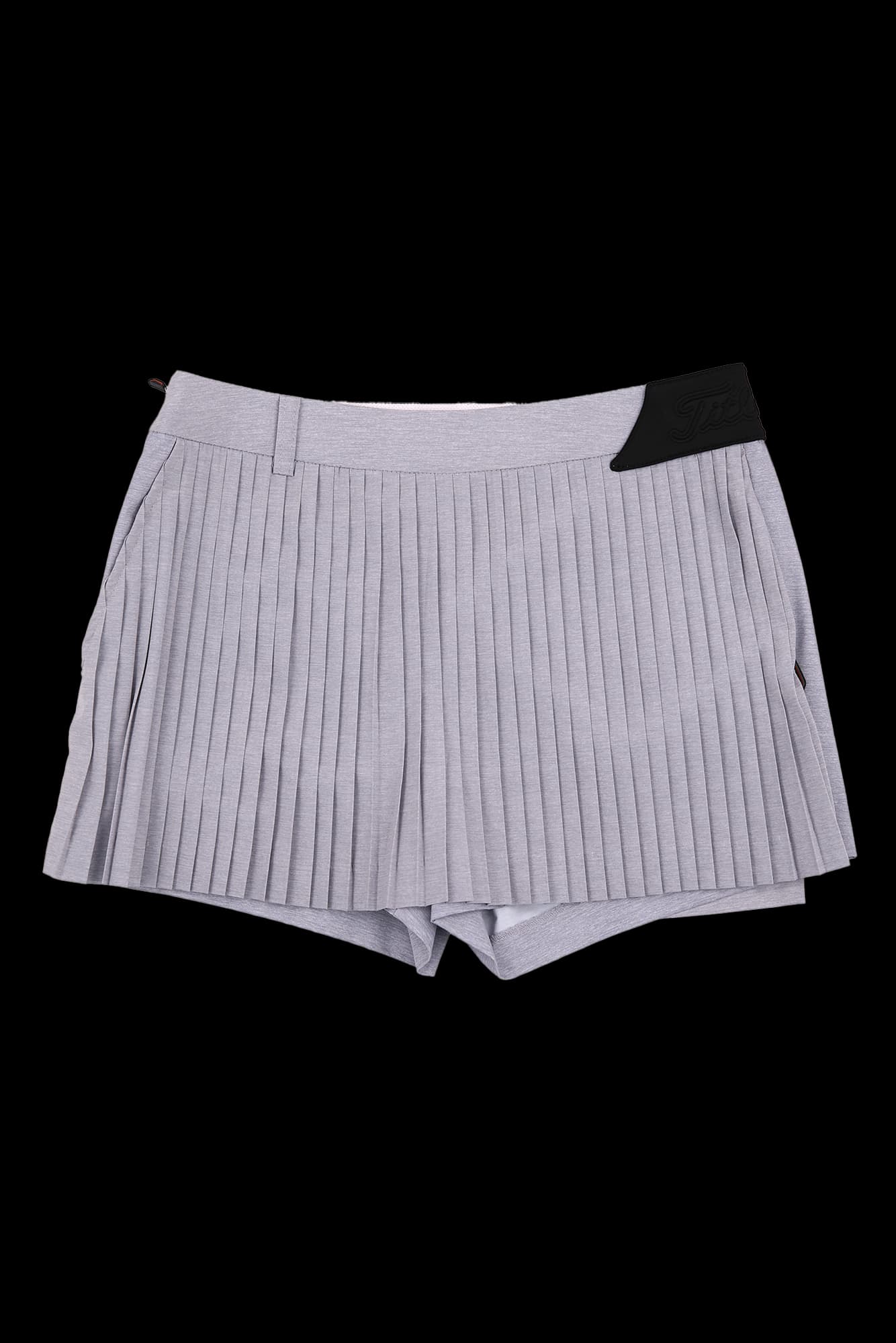 랩 플리츠 스커트 숏 팬츠  