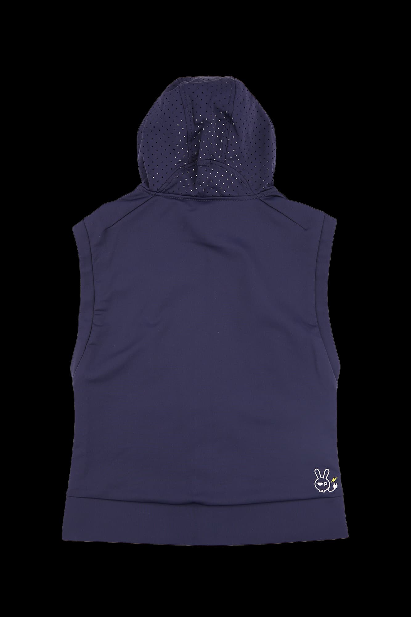 펀칭 후드 집업 베스트 