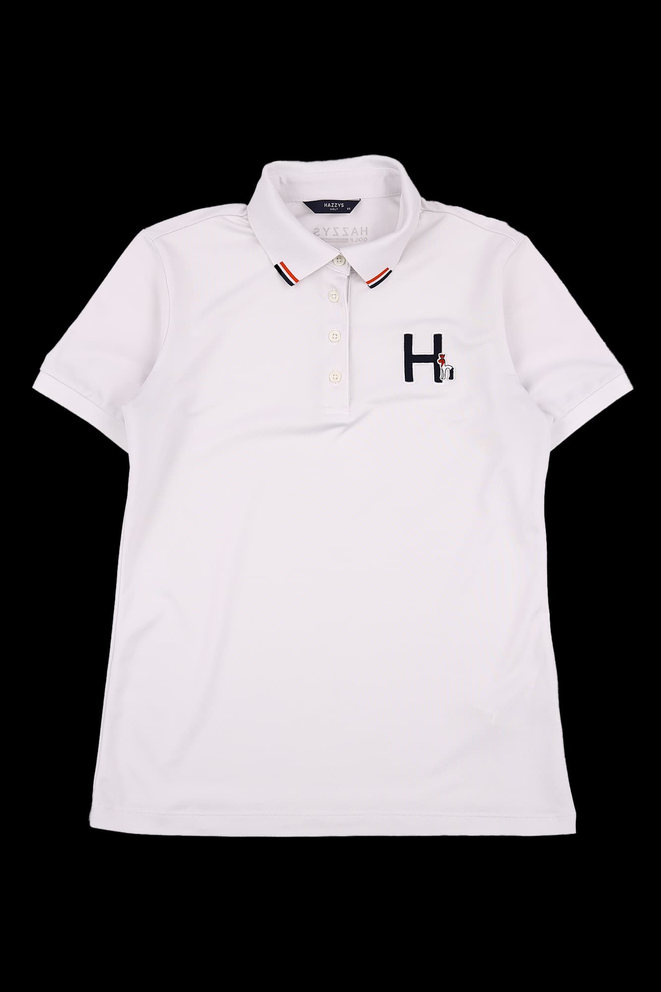 로고 반팔 카라 티셔츠