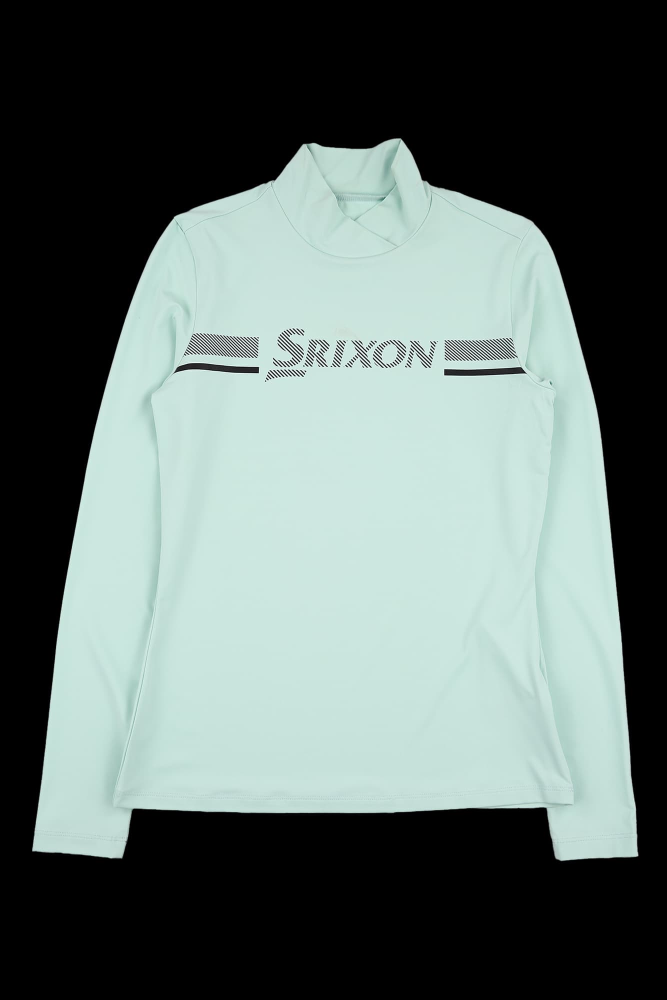 하이넥 로고 긴팔 티셔츠