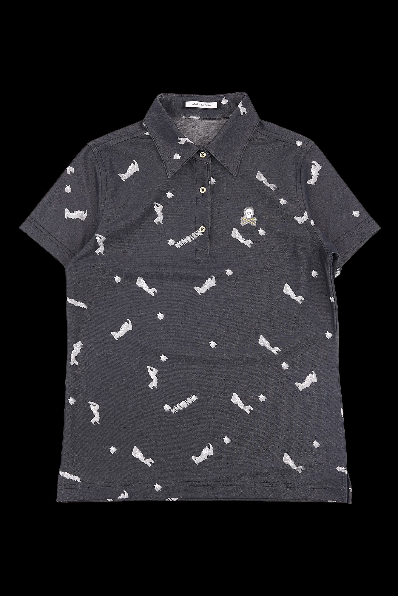 로고 반팔 카라 티셔츠