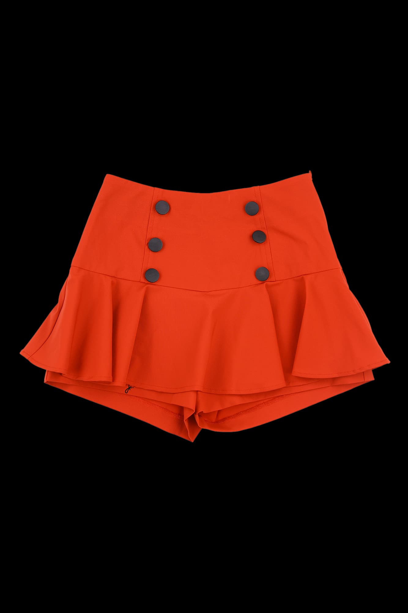 버튼 플레어 스커트