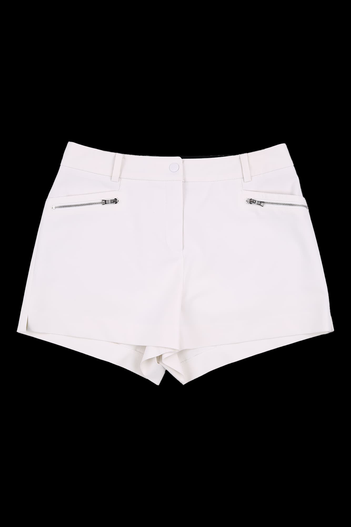 지퍼 포인트 숏 팬츠