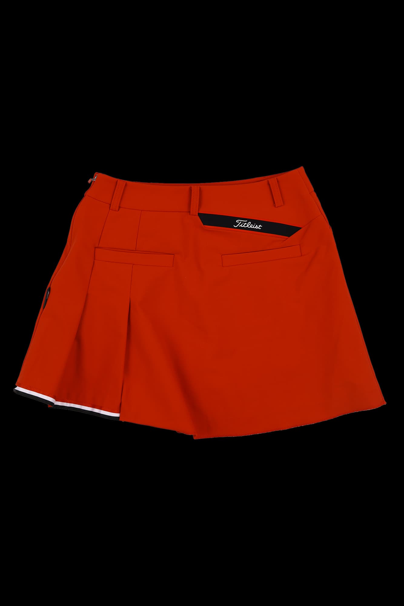 플리츠 배색 스커트