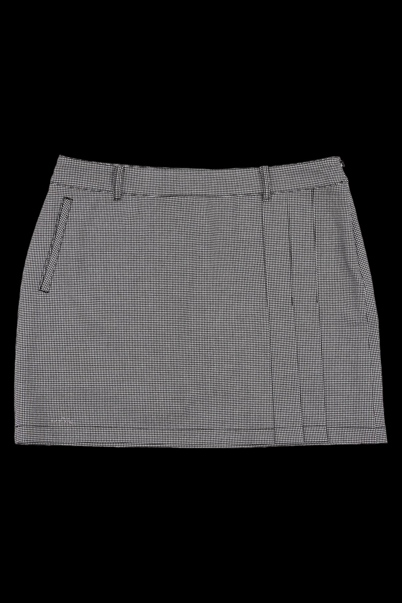 하운드 체크 스커트