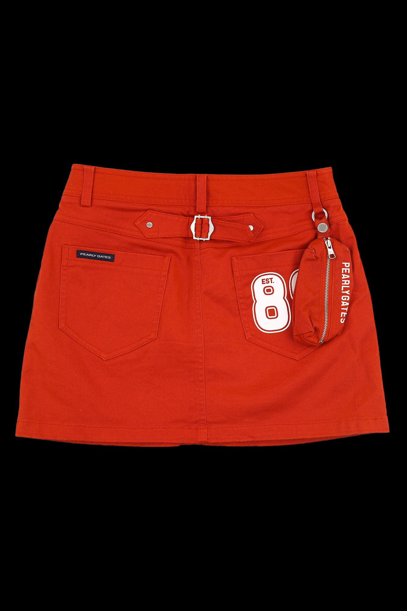 로고 자수 스커트