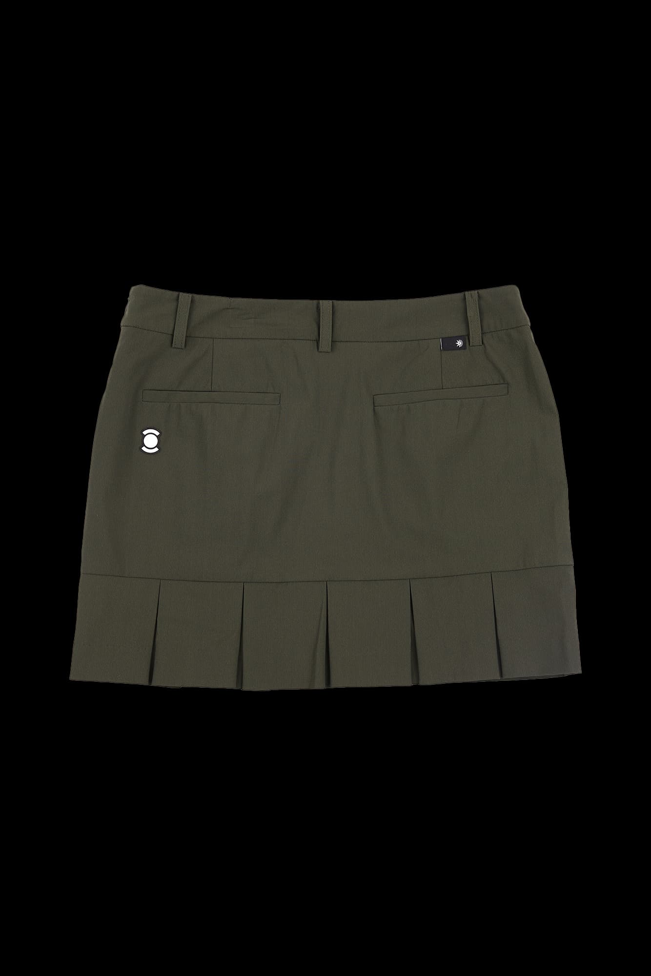 백 플리츠 스커트