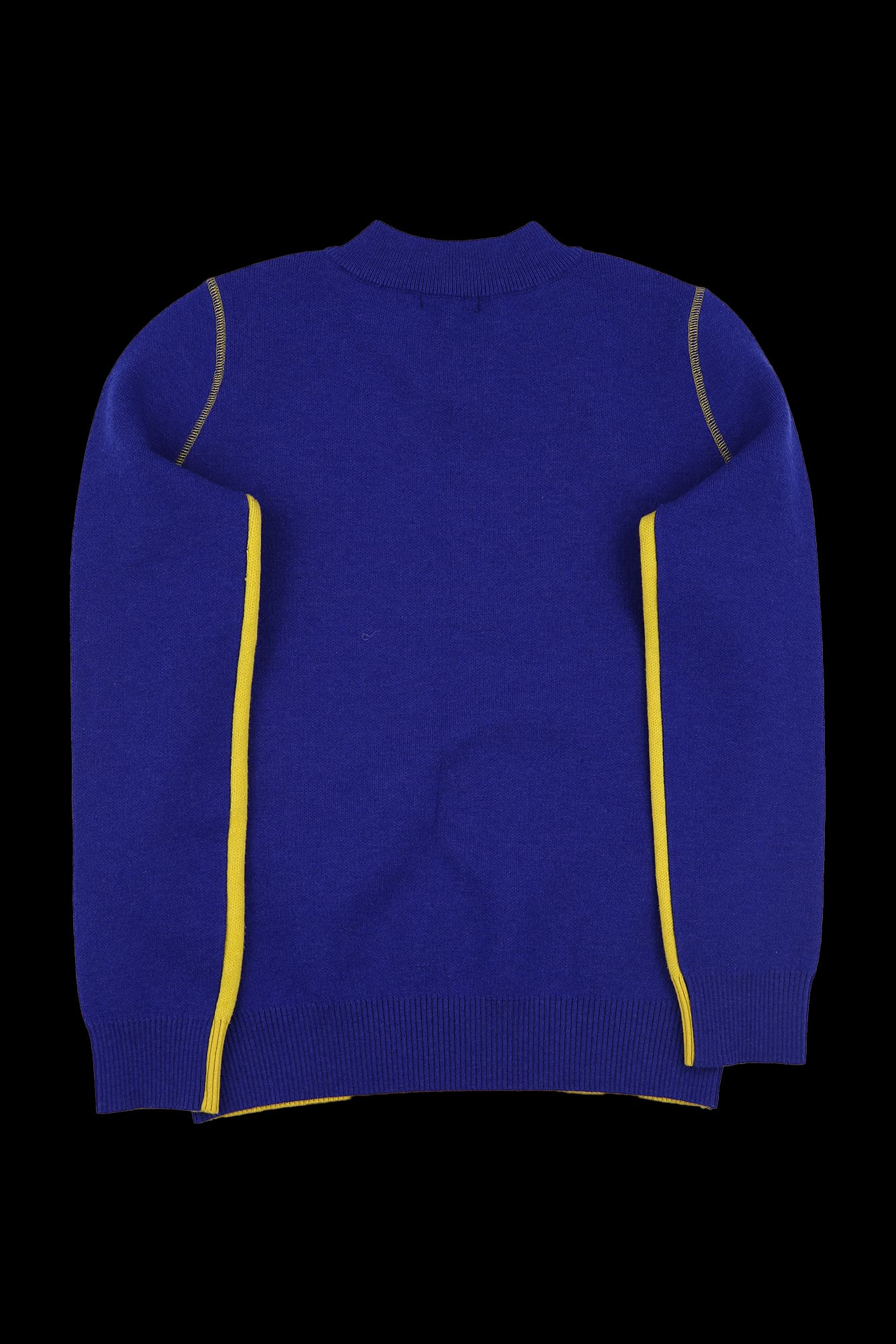 배색 울 블렌딩 니트