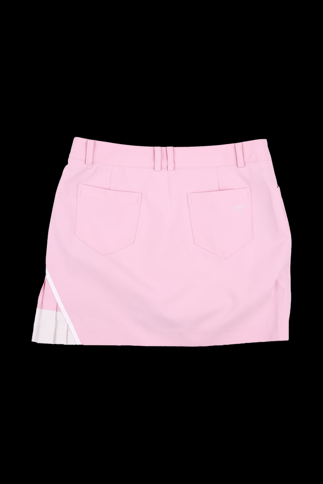 포인트 플리츠 스커트