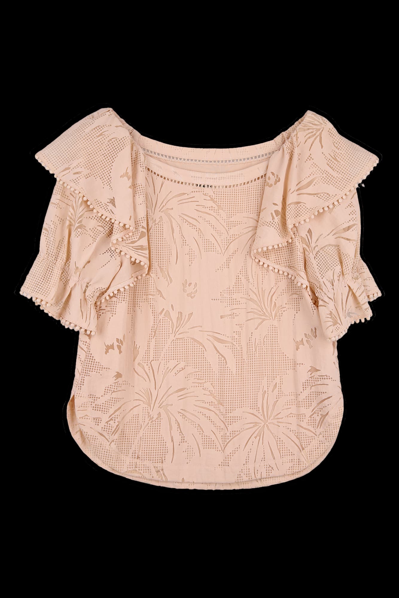 펀칭 러블리 블라우스