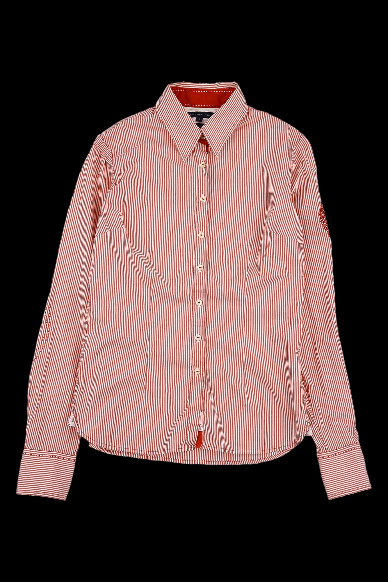 스트라이프 긴팔 셔츠