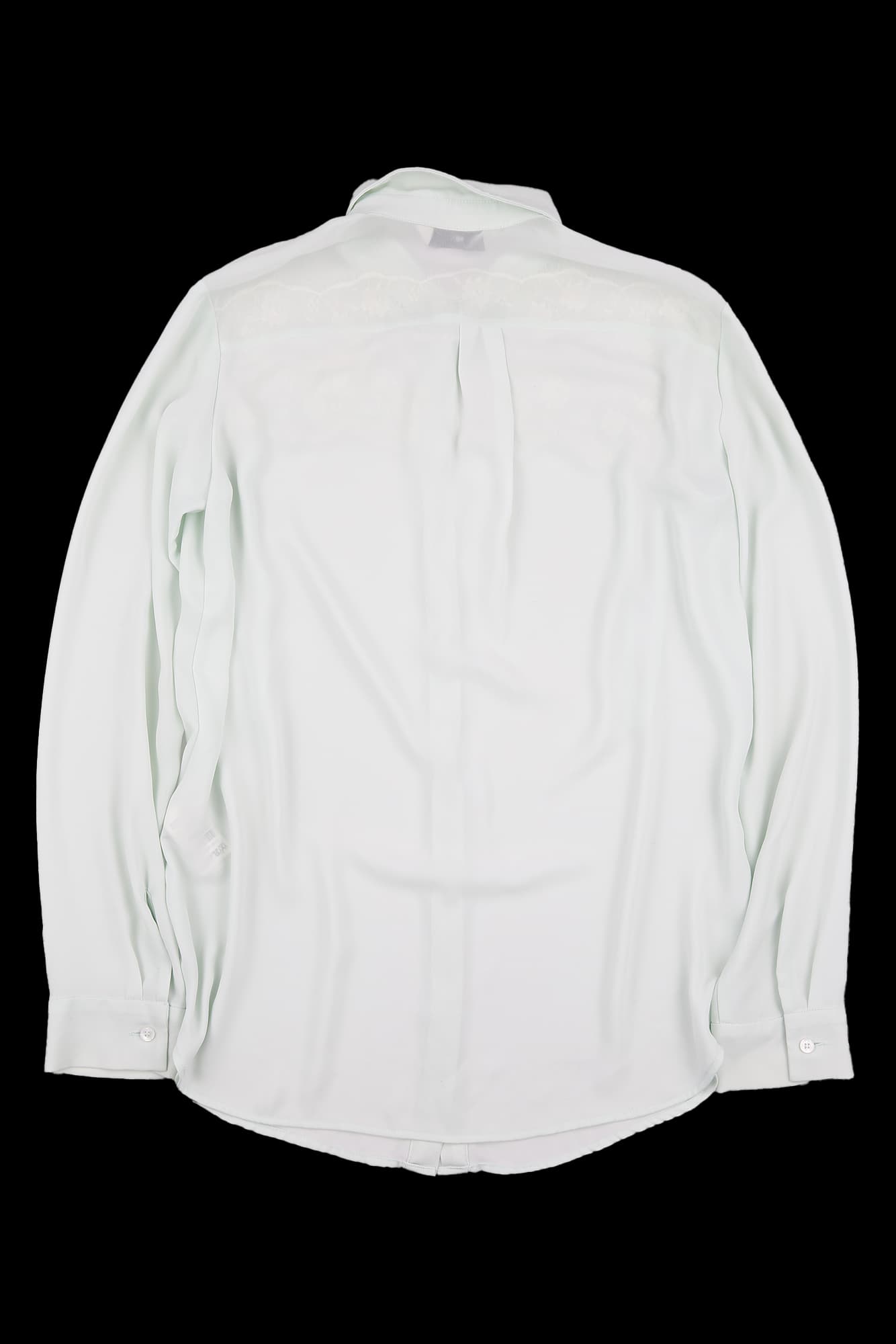 시스루 카라 블라우스