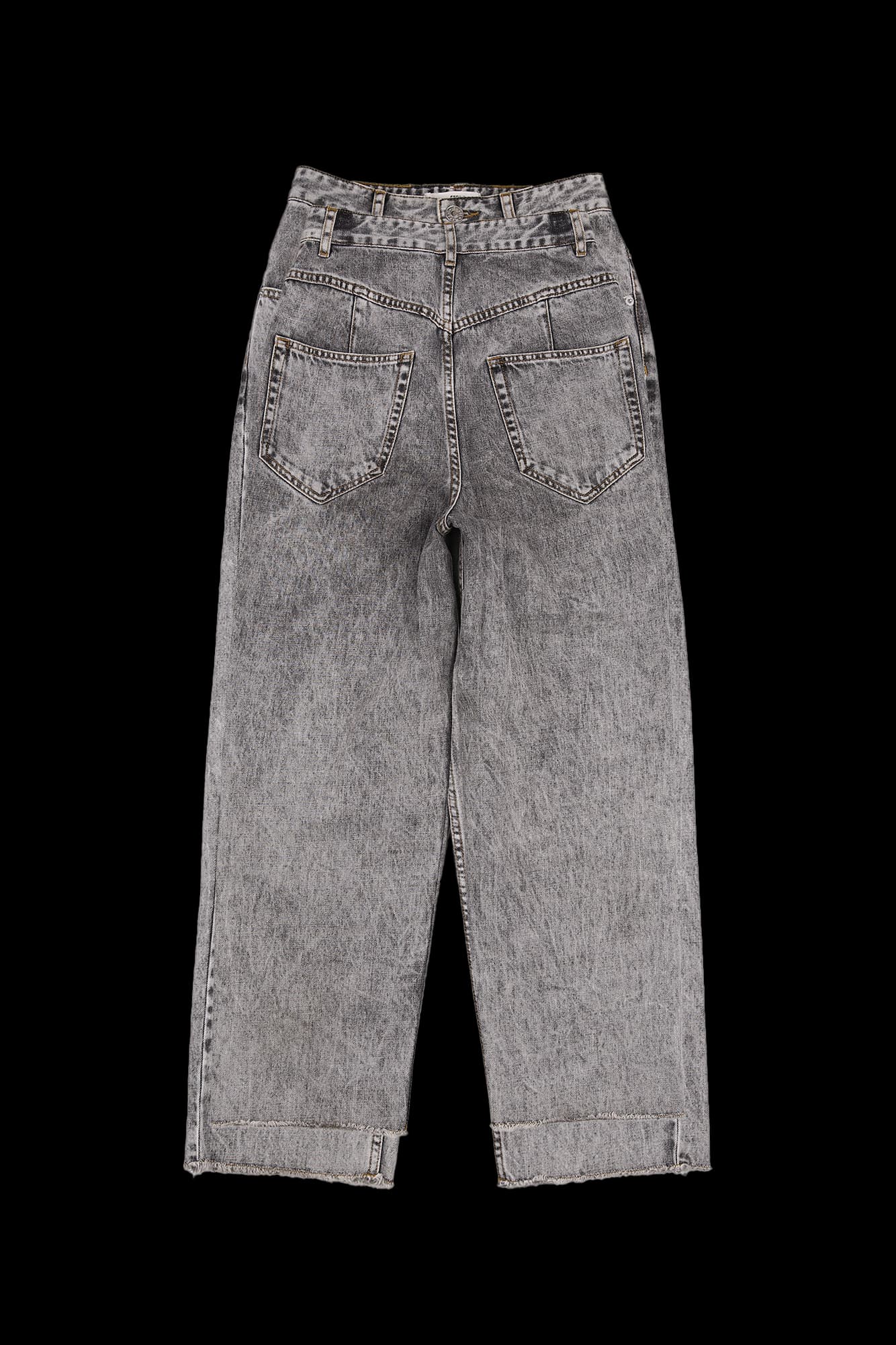 블랙워싱 데님팬츠