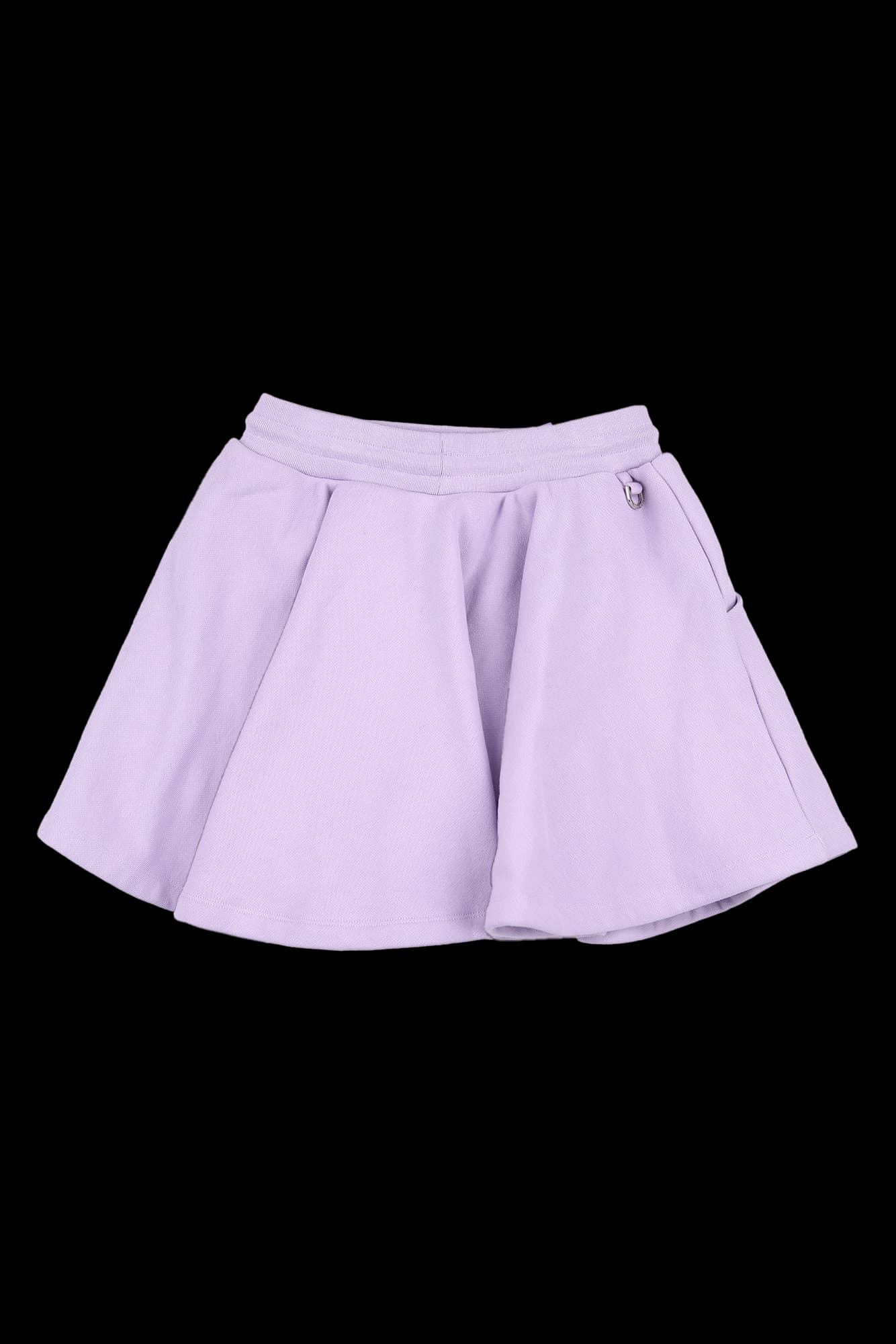 로고 플레어 스커트