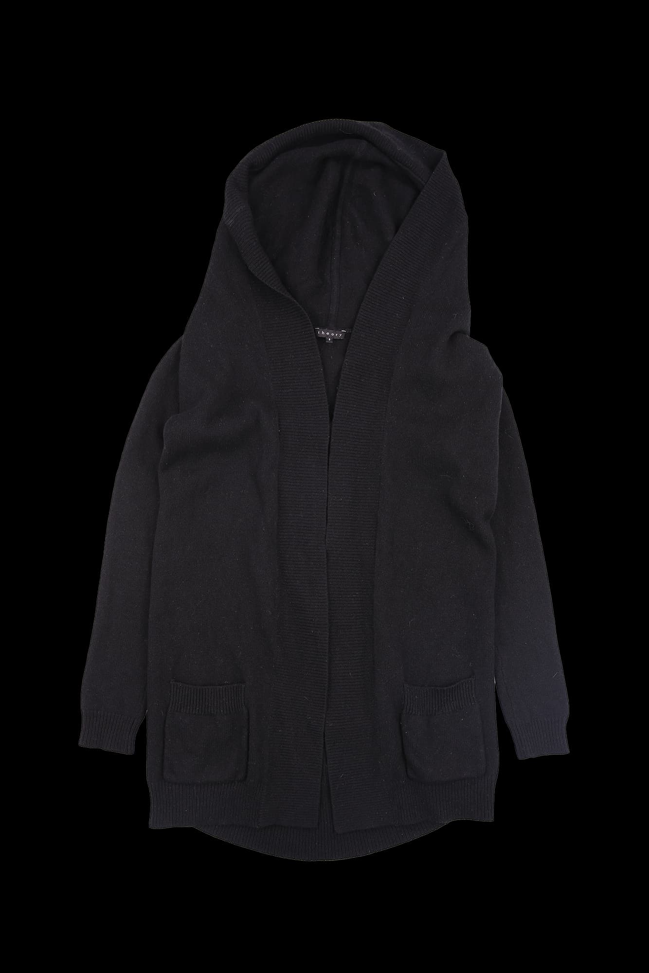 후드 니트 가디건