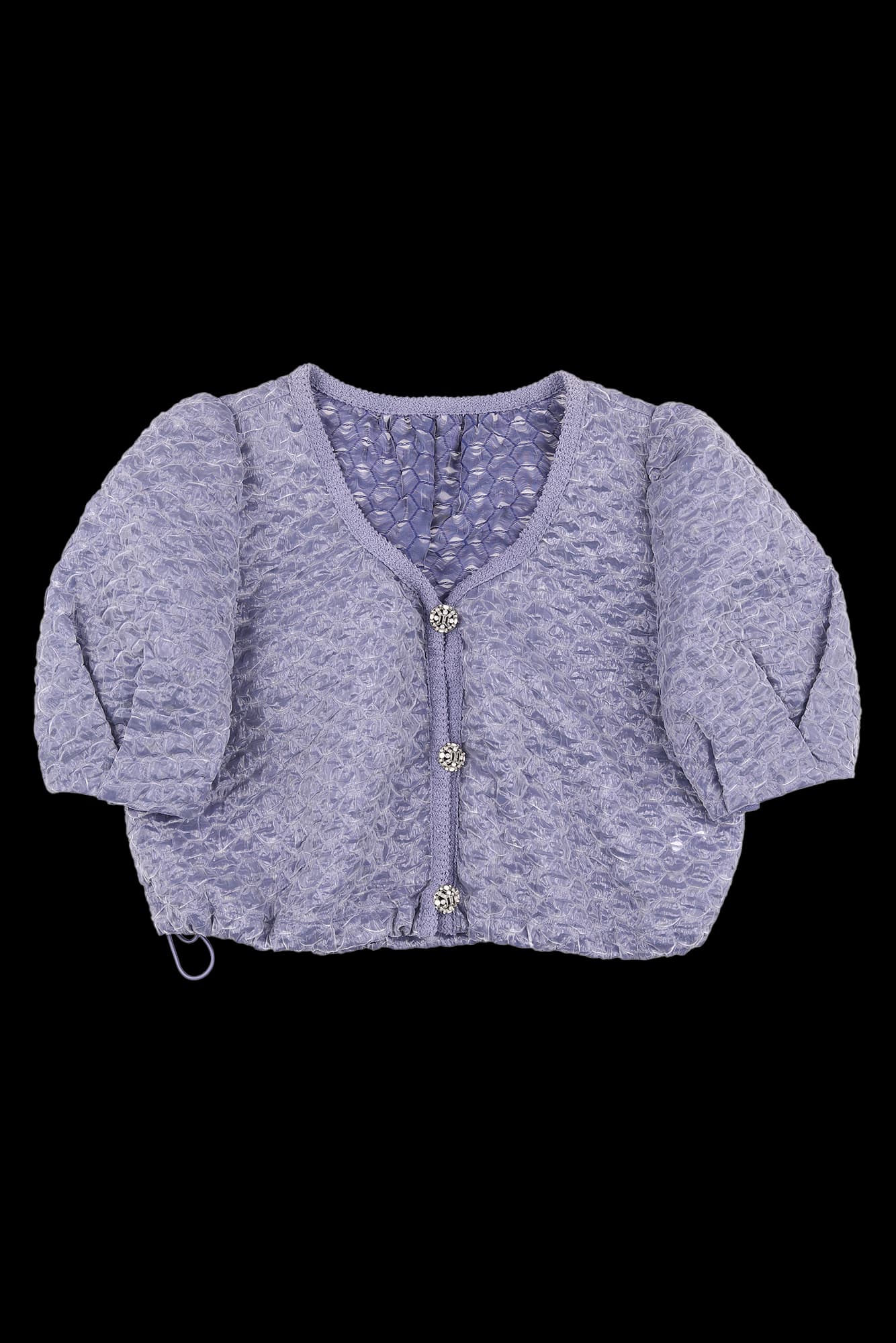 퍼프 반팔 블우스