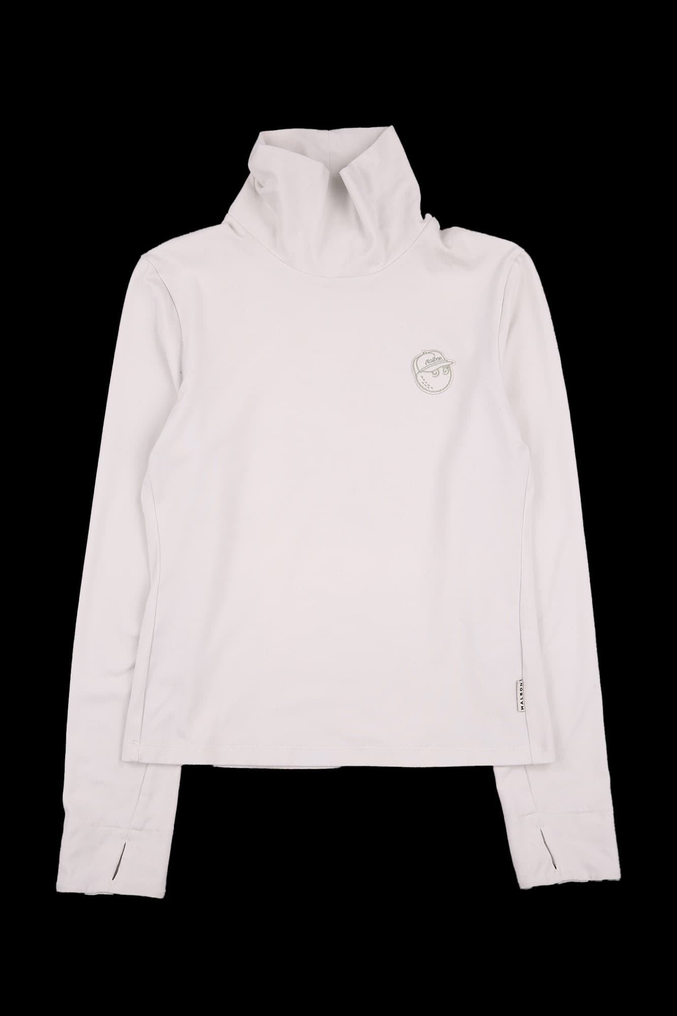 하이넥 핑거홀 티