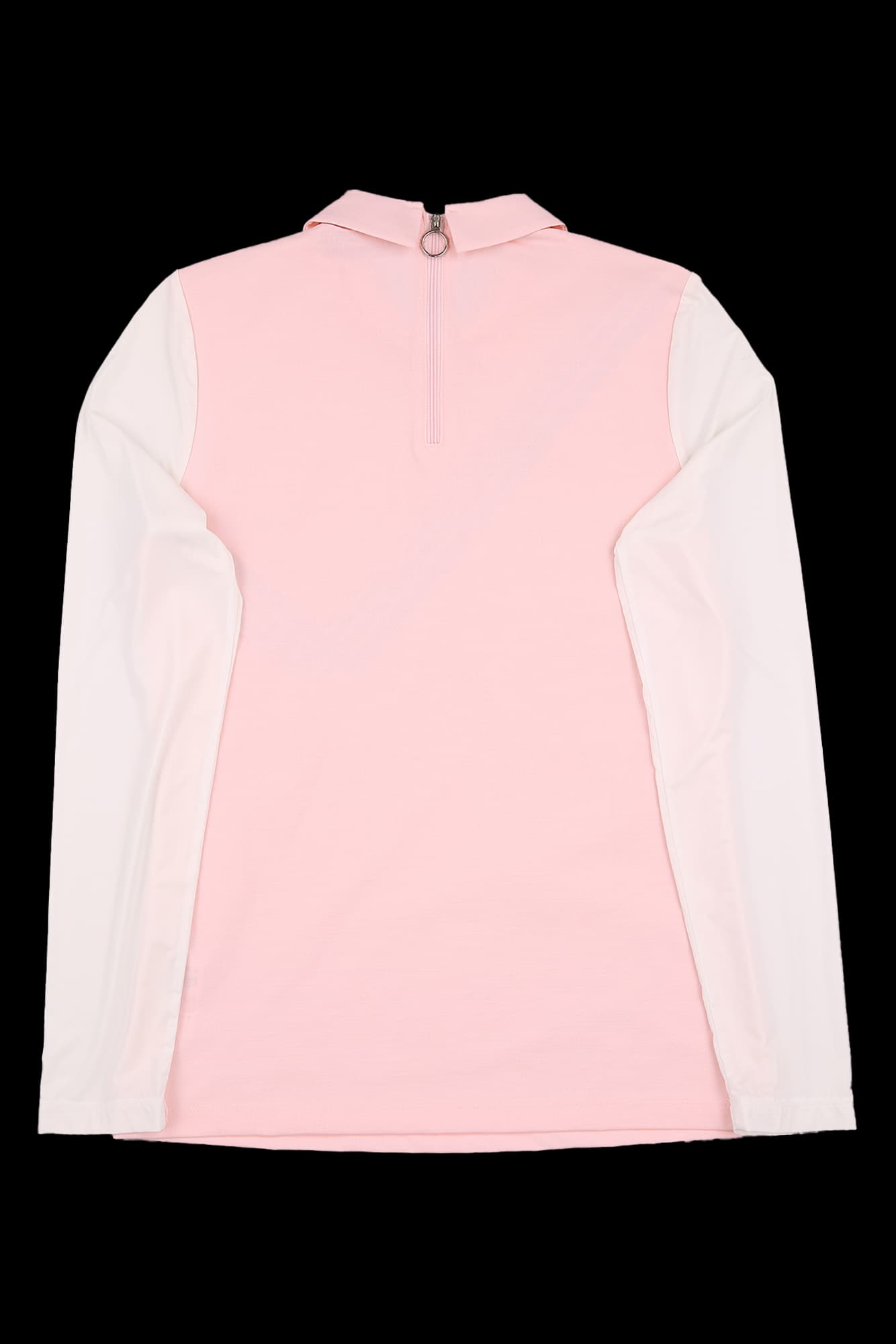 져지 배색 카라 티셔츠