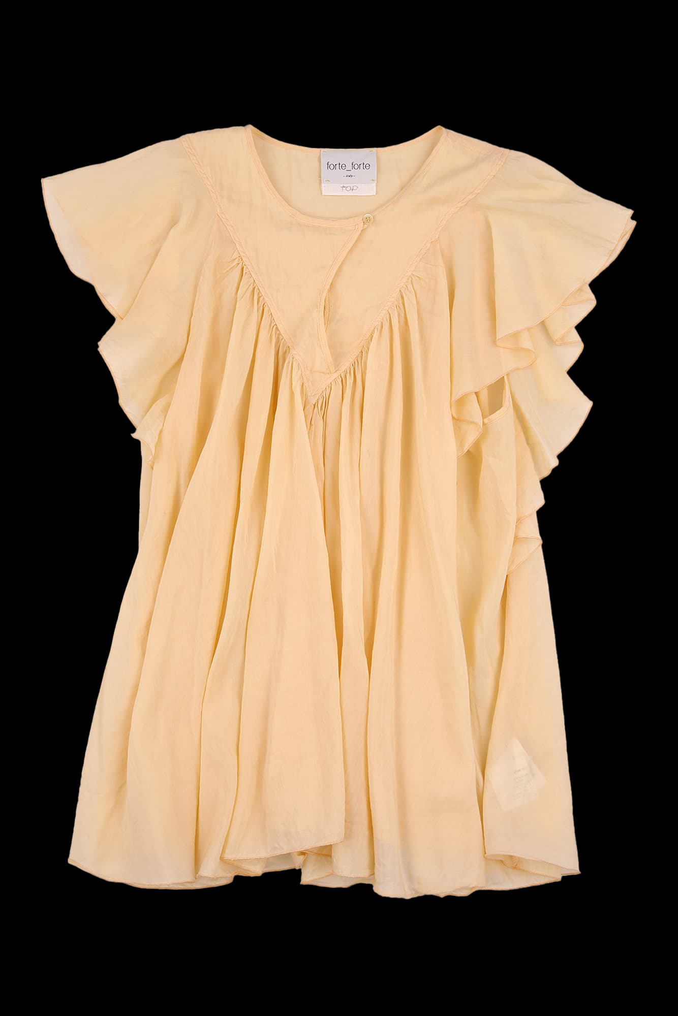 코튼 실크 블라우스 