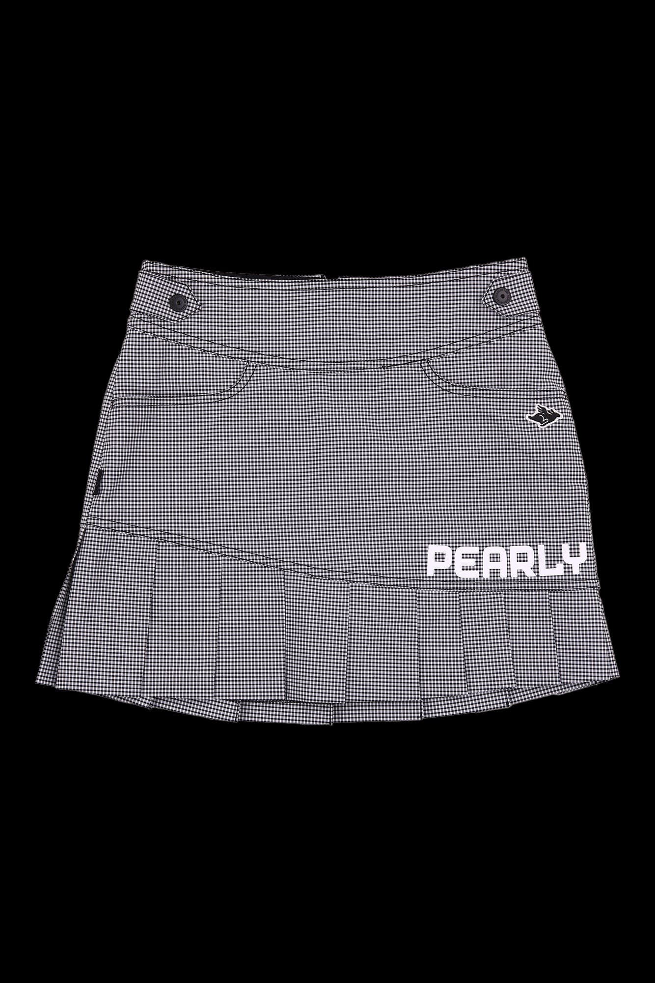 플리츠 헴 스커트