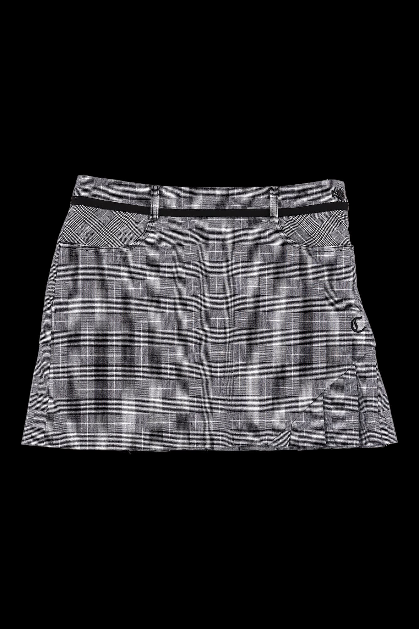 체크 플리츠 스커트