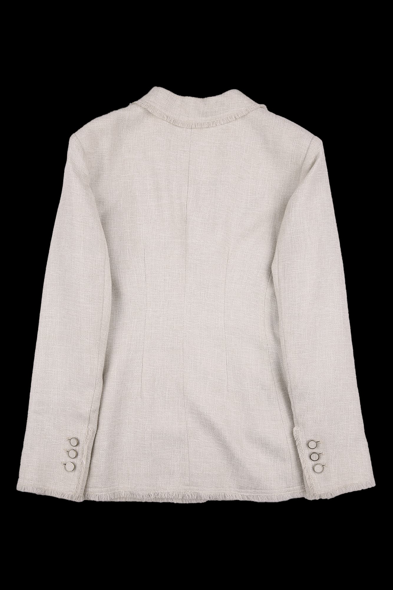 글로시 트위드 자켓