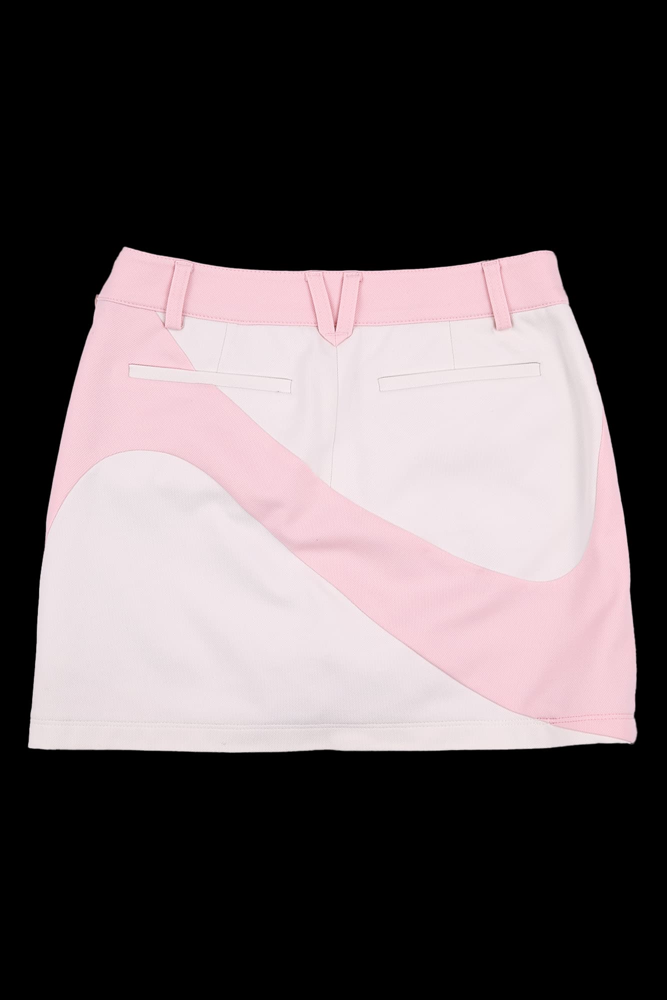 스트레치 배색 스커트