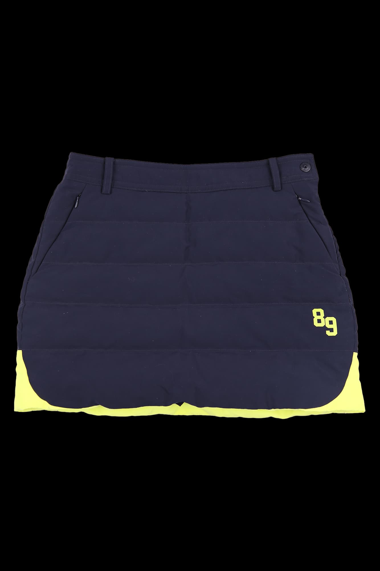 패딩 로고 스커트