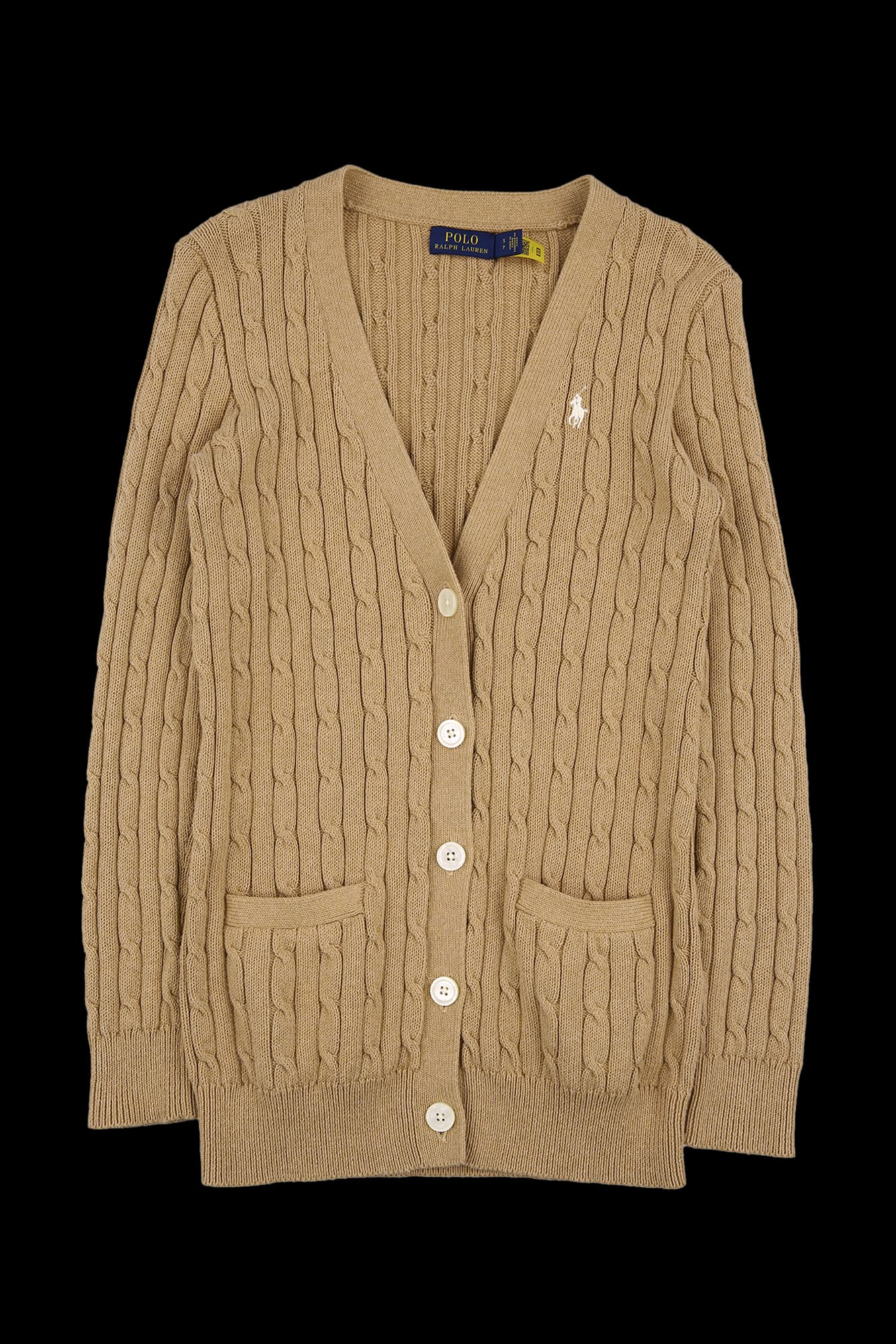 케이블 니트 가디건