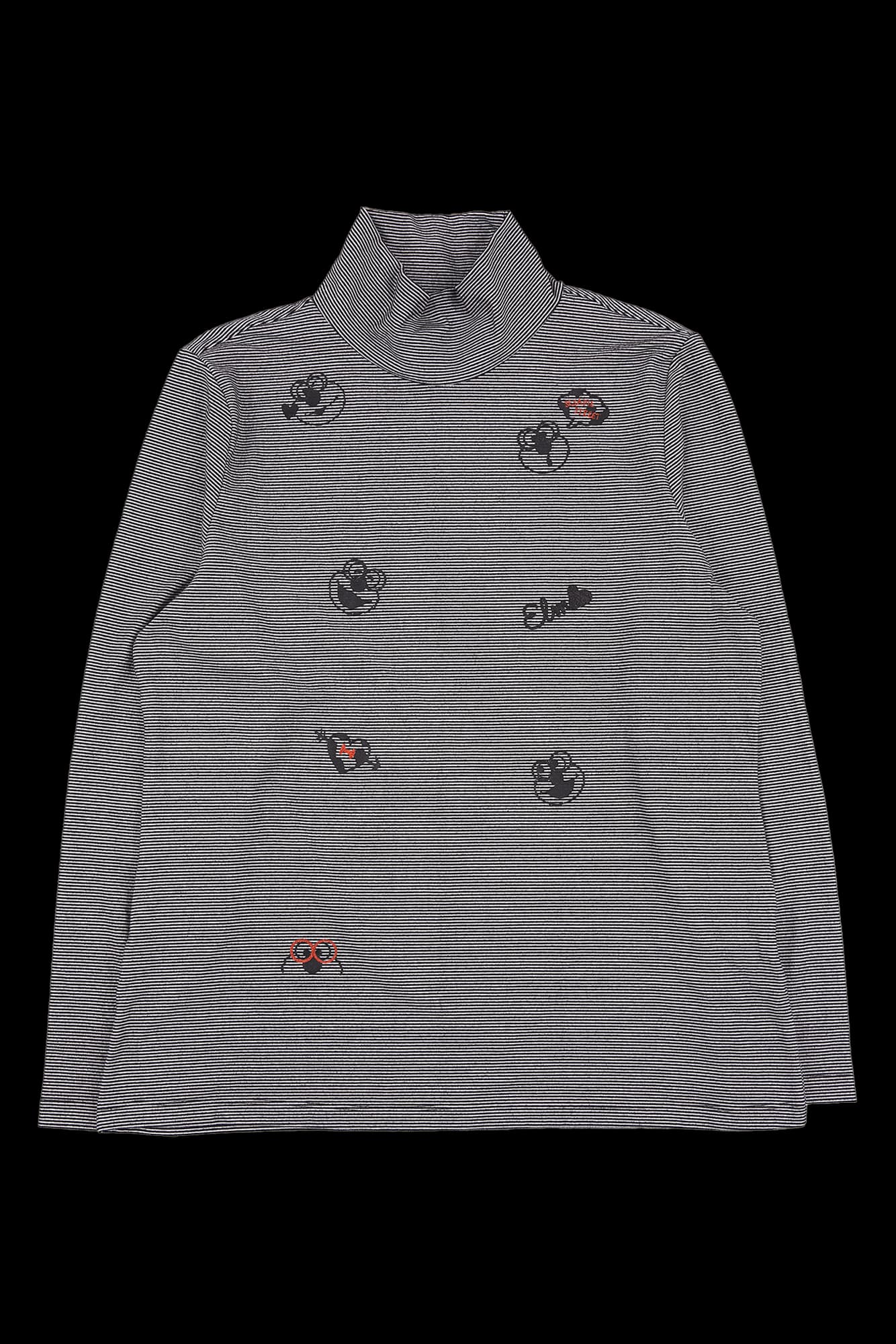 [남성]스트라이프 목폴라 티