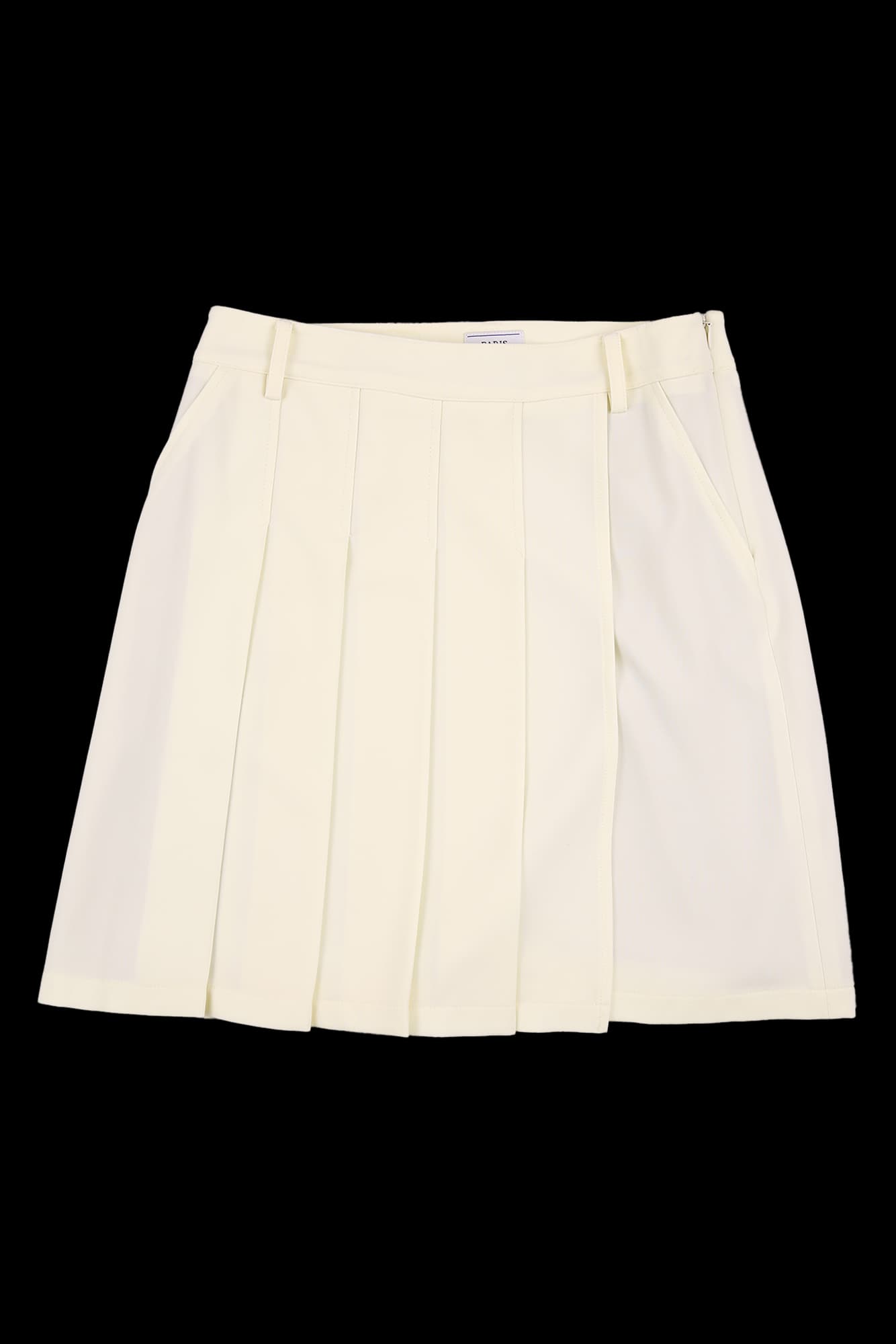 랩 플리츠 스커트