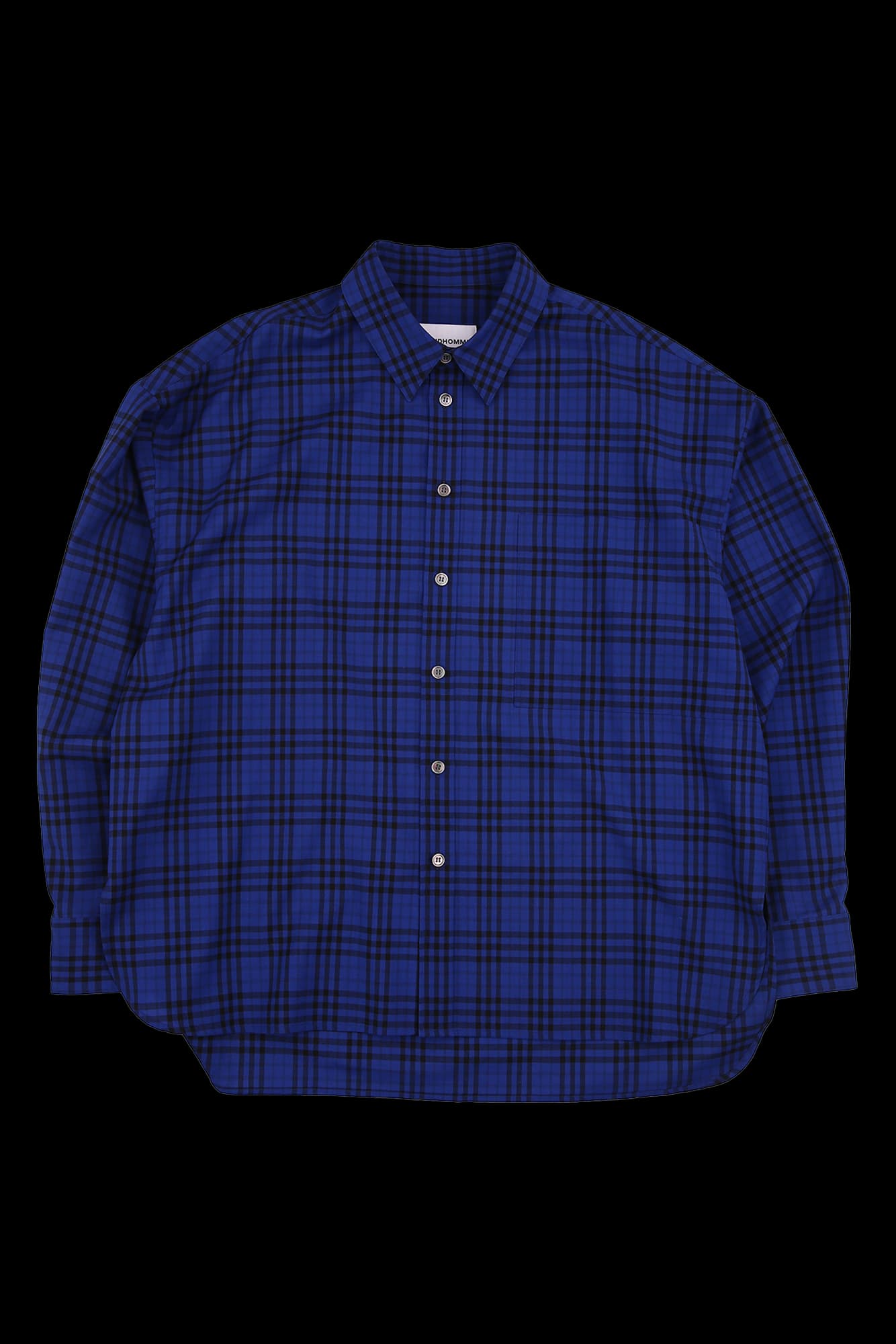 [남성]슬릿 체크 셔츠