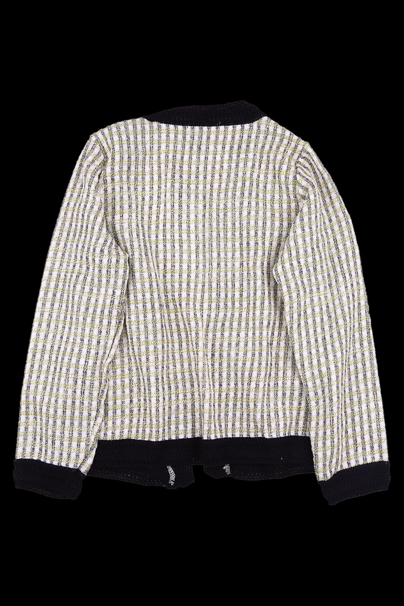 [새상품] 체크 배색 가디건