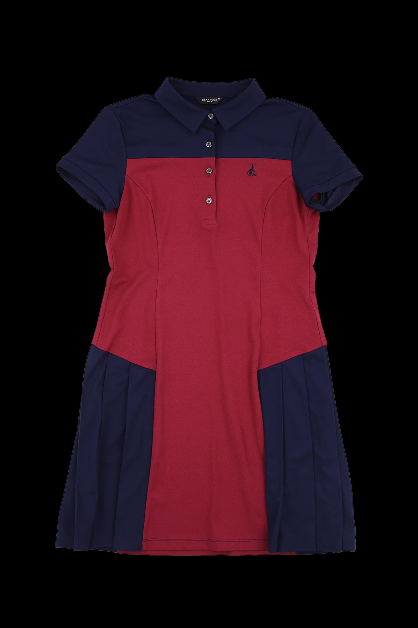 카라 배색 원피스