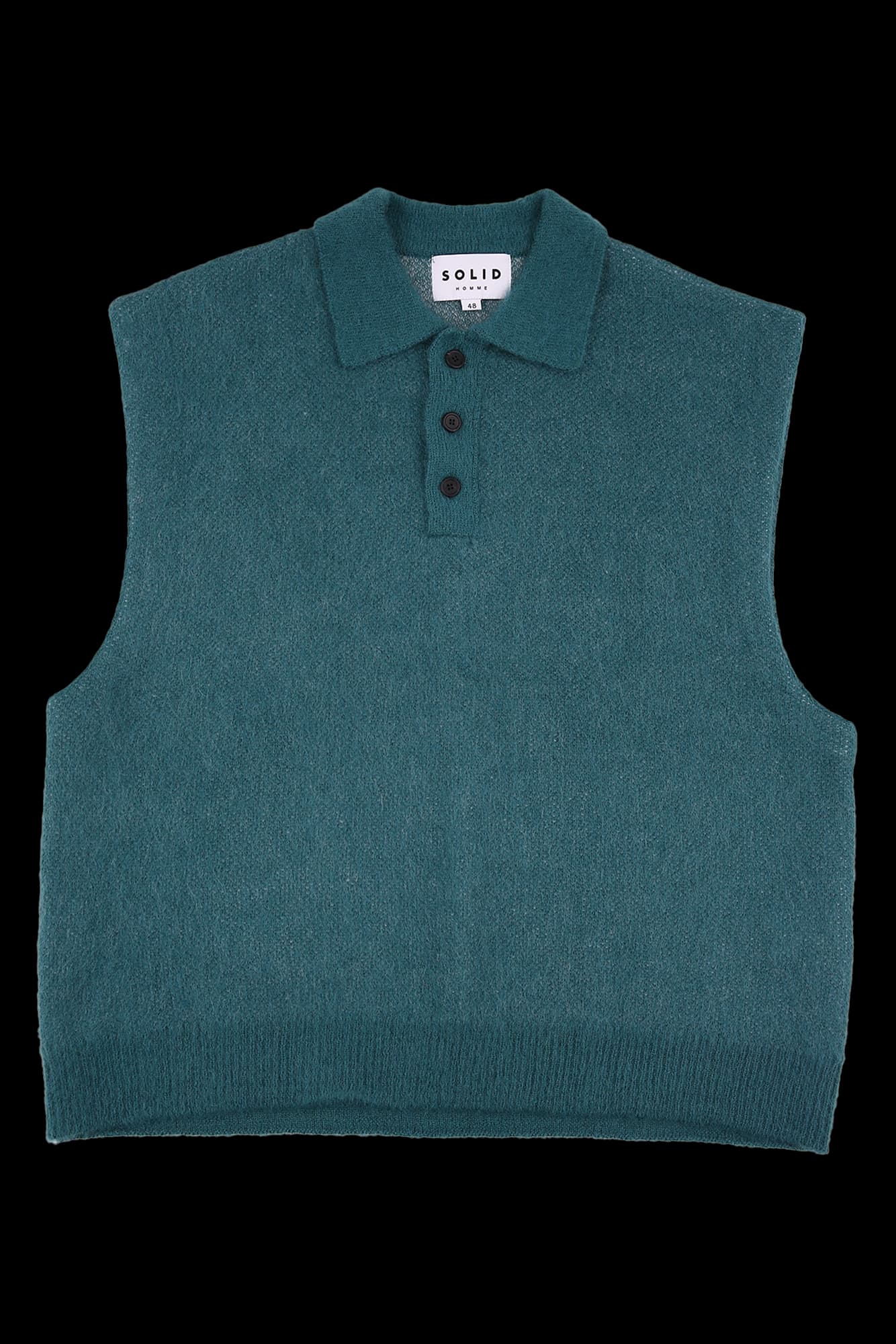 [남성]헤어리 민소매 니트