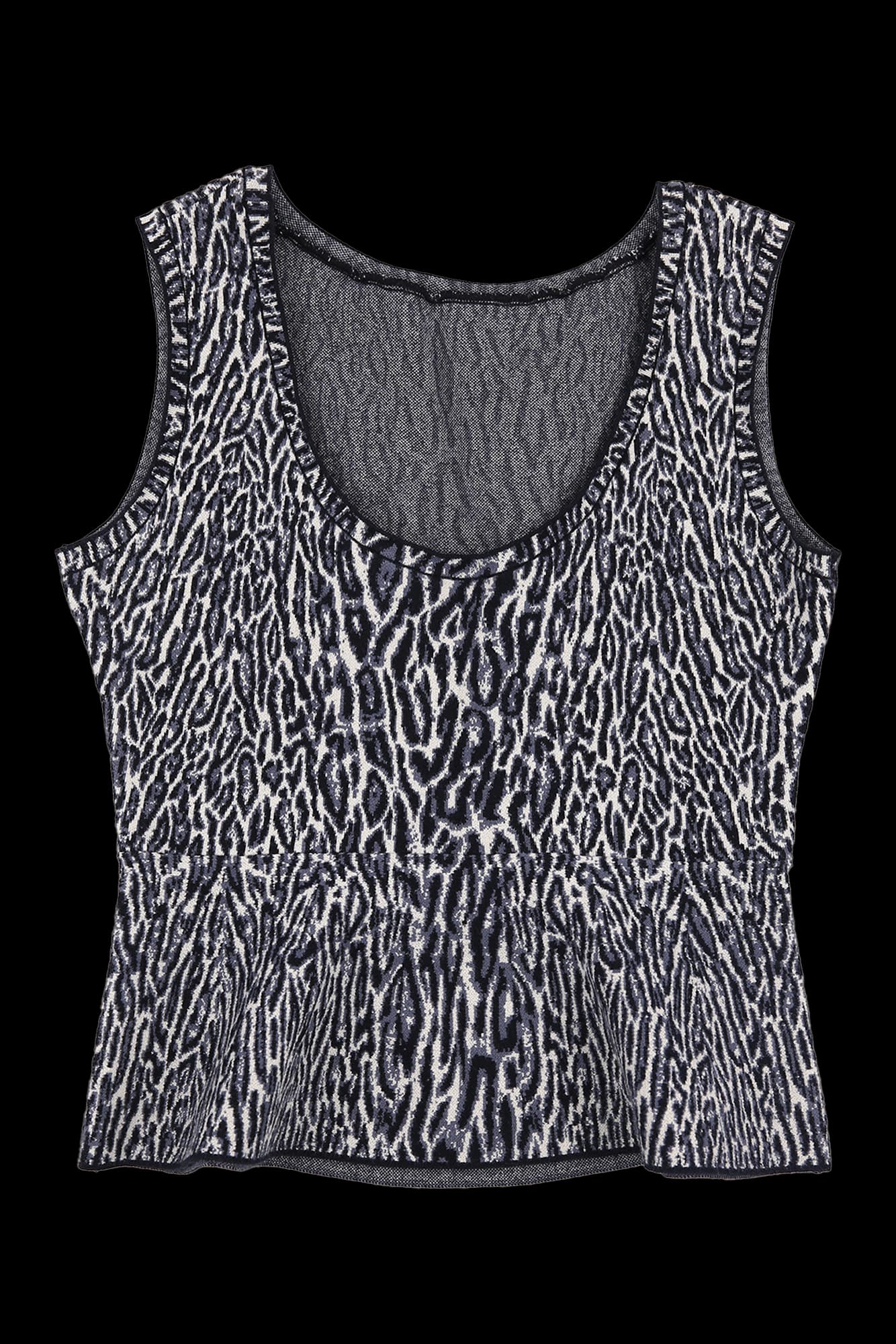 레오파드 플레어 뷔스티에