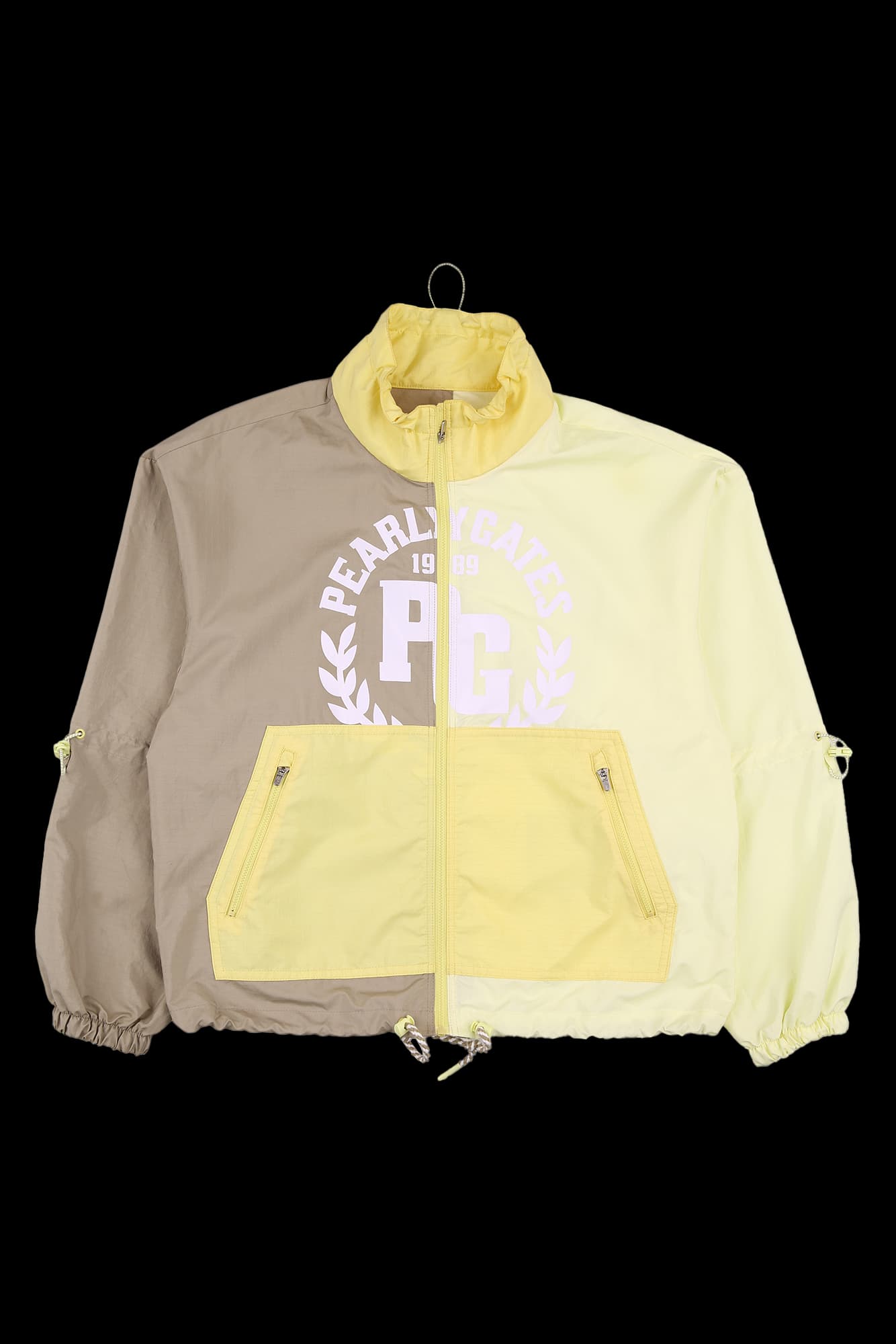 배색 아노락 점퍼