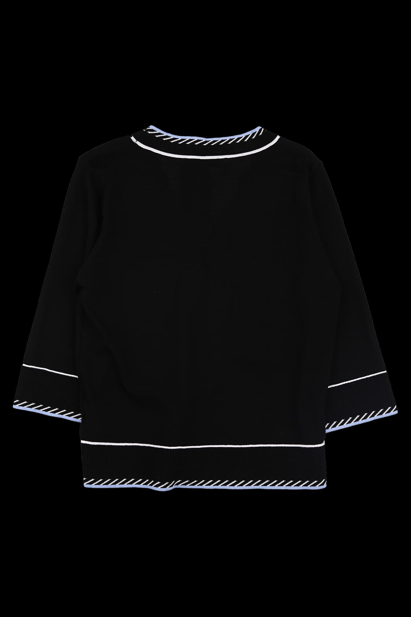 [새상품] 브이넥 배색 가디건